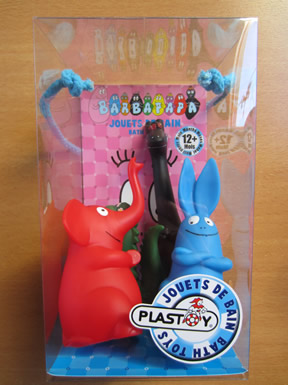 PLastoy jouet de bain BARBAPAPA animaux 제품사진 #1