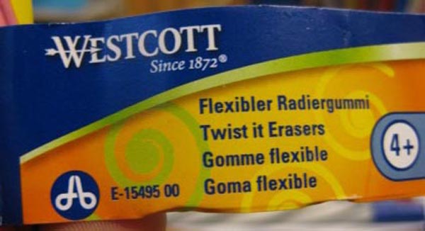 WESTCOTT ACME TWIST IT radir (twist it erasers) 제품사진 #2