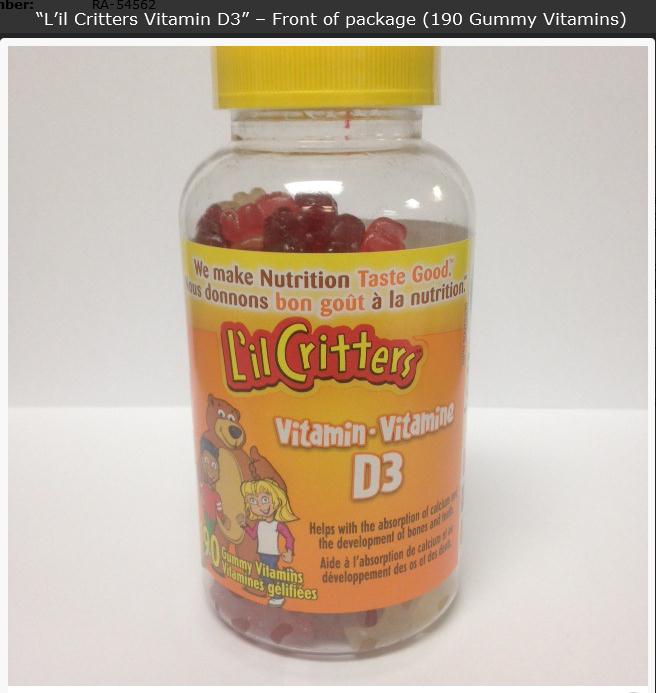 L'il Critters Vitamin D3, Vitafusion Calcium Adult Gummy Vitamins 제품사진 #1