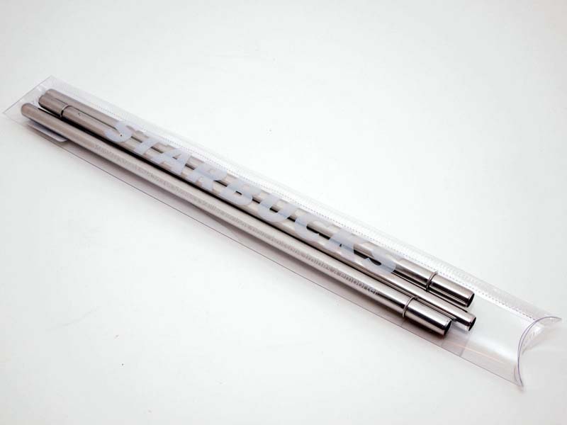 Starbucks reusable stainless steel Cold-to-Go food grade drinking straws 제품사진 #1
