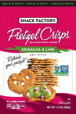 Snack Factory 7.2 oz. Original Pretzel Crisps, 7.2 oz Sriracha Lime Pretzel Crisps 제품사진 #2