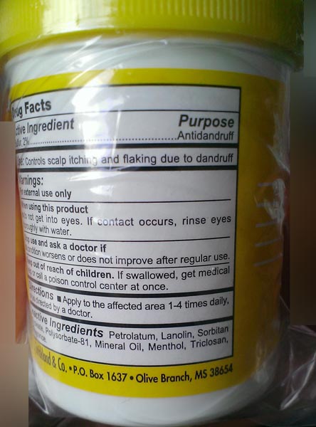 Sulfur 8 Original Formula - anti-dandruff hair and scalp conditioner 제품사진 #1