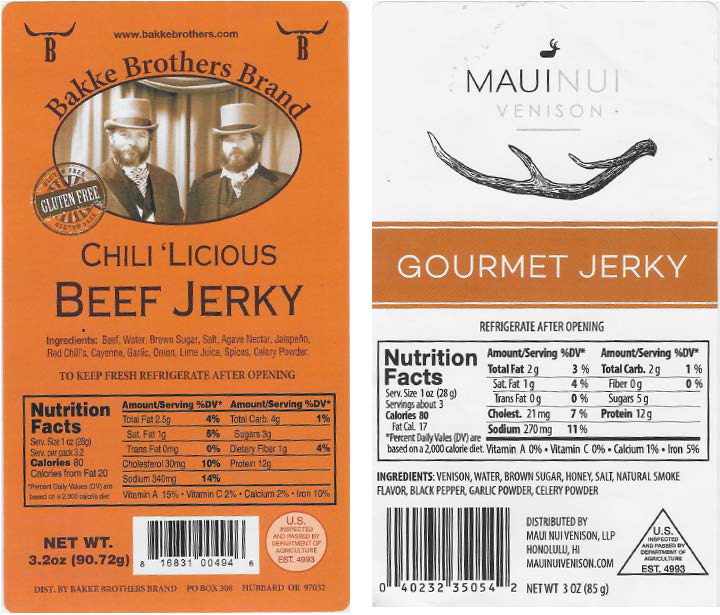 Whiskey Hill Smokehouse Bakke Brothers Brand HONEY GLAZED BEEF JERKY 외 16종 제품사진 #5