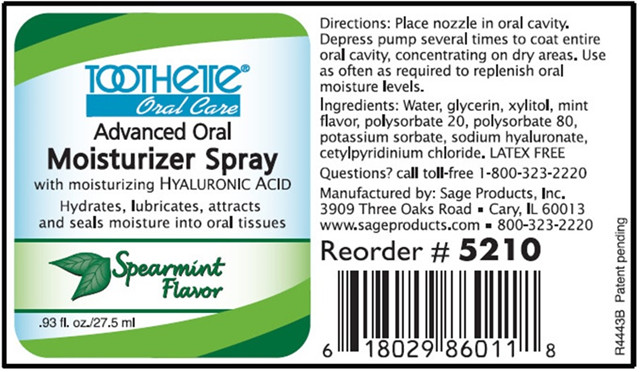 Toothette Oral Care Advance Oral Moisturizer Spray(27.5mL), Mouth Moisturizer(15mL) 제품사진 #1