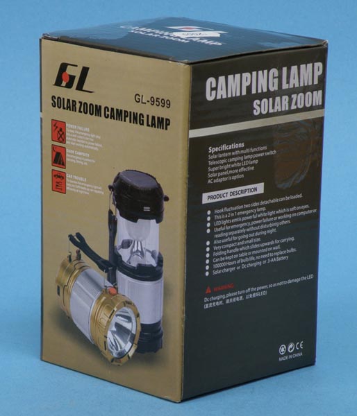 GL SOLAR ZOOM CAMPING LAMP 제품사진 #4