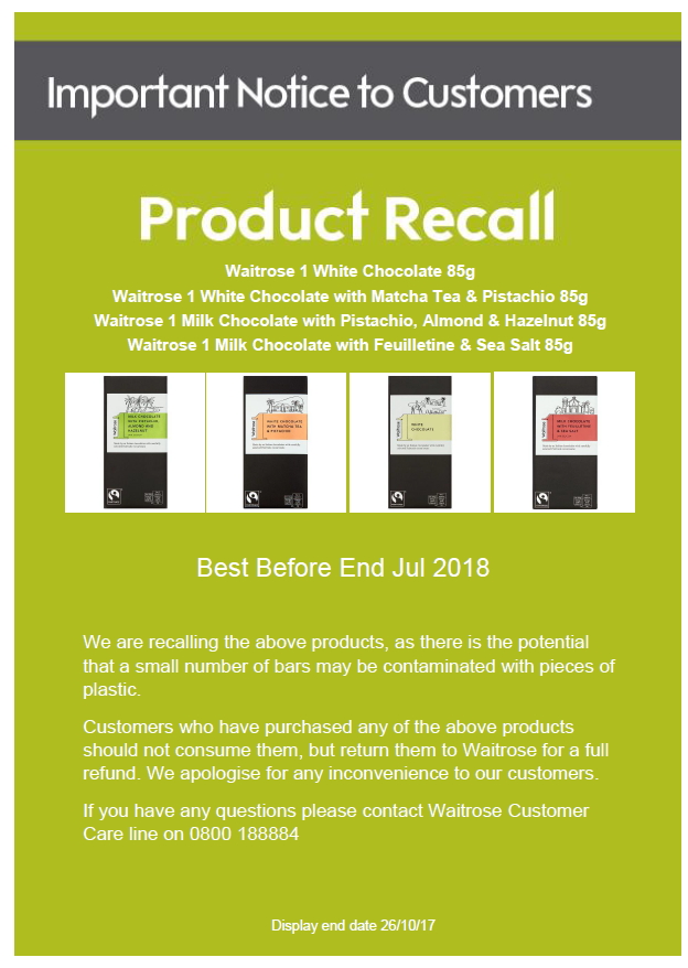 Waitrose 1 White Chocolate 외 3종 제품사진 #1