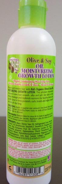 Africas Best Kids Organics Olive & Soy Oil Moisturizing Growth Lotion 제품사진 #2