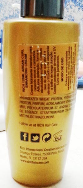 RICH (1) Pure Luxury Moisture Leave-in Conditioner, (2) Pure Luxury Argan Curl Enhancing Cream 제품사진 #2