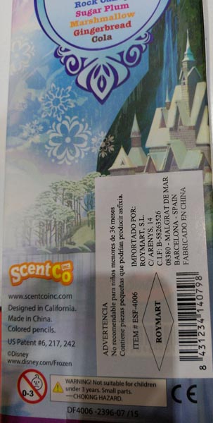 Disney Colored Scented Pencils 제품사진 #2