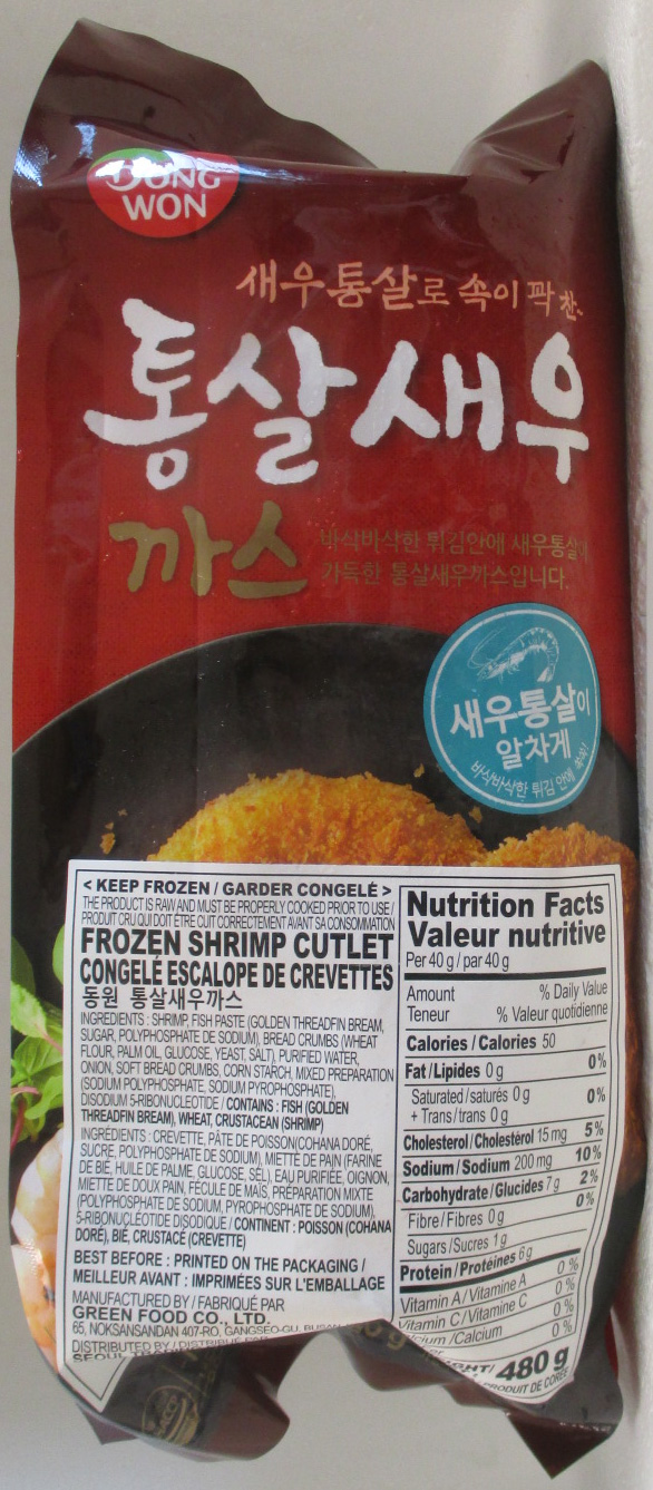 동원 통새우까스 제품사진 #1
