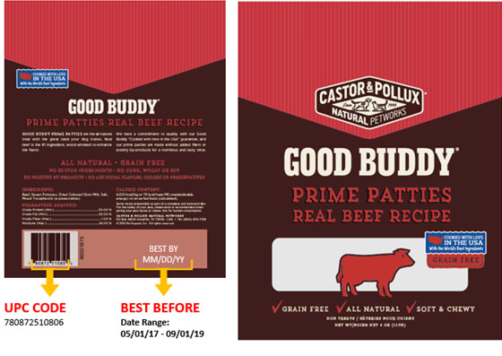 Castor & Pollux Good Buddy Prime Patties Real Beef Recipe 4 oz. 외 제품사진 #3
