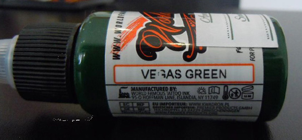 World Famous Tattoo Ink Vegas Green 제품사진 #2