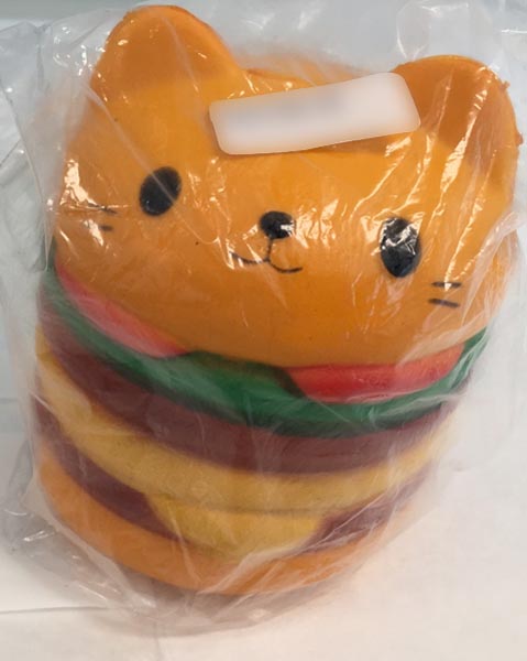 Squishy, orange cat burger 제품사진 #1
