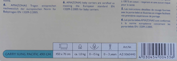 Amazonas Carry Sling Pacific 제품사진 #3