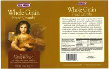 Gia Russa Unseasoned Whole Grain Bread Crumbs, Gia Russa Italian Seasoned Whole Grain Bread Crumbs 제품사진 #2