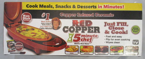 Intertek, Telebrands Corporation Red Copper 5 Minute Chef 제품사진 #1