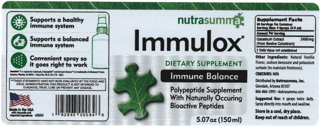 NuMedica Immuno PRP Spray, Nutrasumma Immulox 제품사진 #2