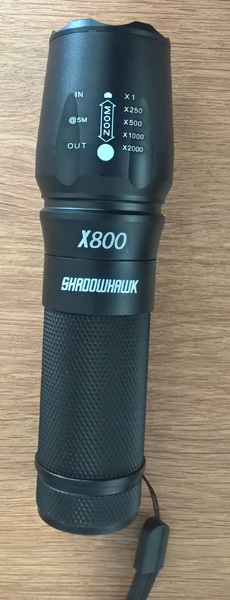 Shadowhawk Rechargeable Tactical X800 Flashlight 제품사진 #1