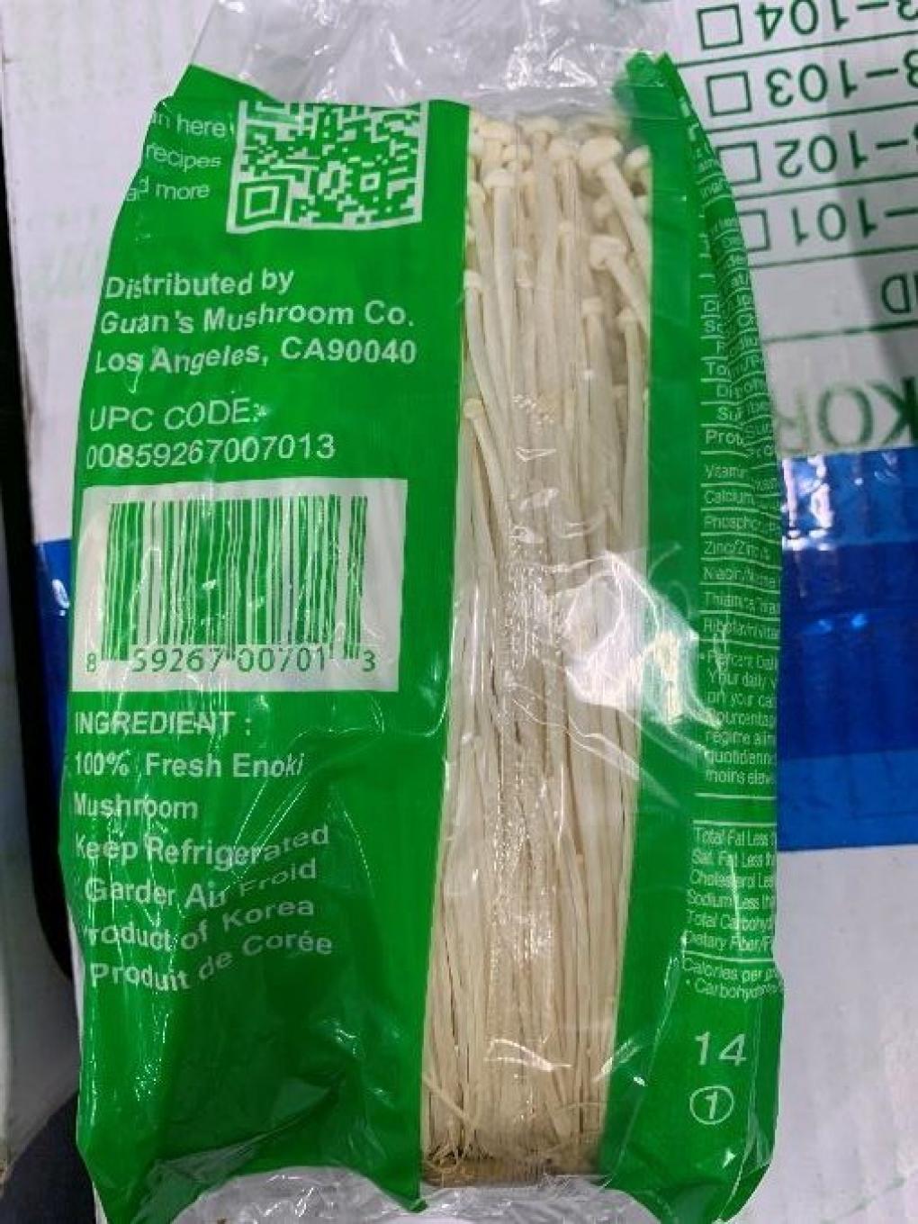 Guan's Mushroom Co. Enoki Mushroom 제품사진 #2