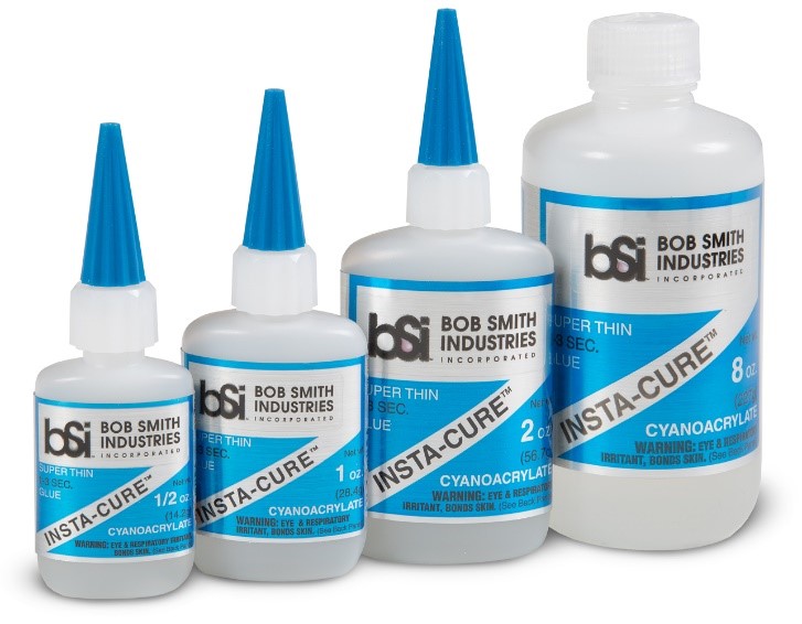 Bob Smith Industries (1) Insta-Cure Super Thin, (2) Insta-Cure+ Gap Filling, (3) Maxi-Cure Extra Thick, (4) IC-2000 Black Rubber, (5) Insta-Flex 제품사진 #1
