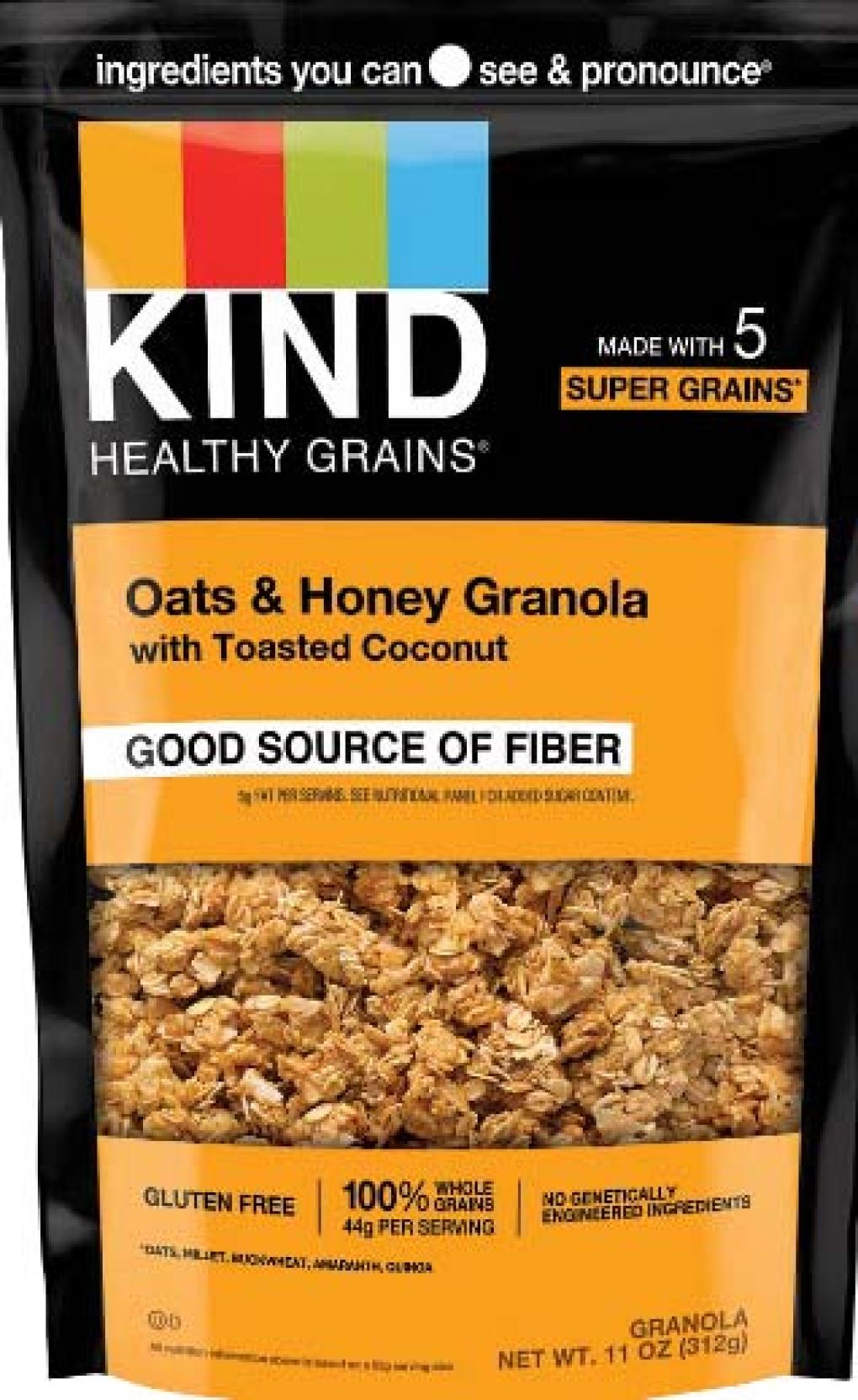 KIND Oats & Honey Granola with Toasted Coconut 제품사진 #1
