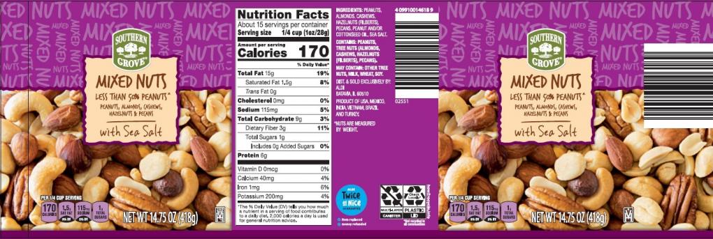 Southern Grove Mixed Nuts Less than 50% Peanuts 제품사진 #1