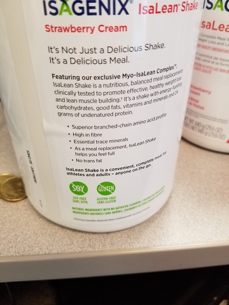 Isagenix 1) Isalean Shake - Creamy Dutch Chocolate, 2) Isalean Shake - Chocolate Mint, 3) Isalean Shake - Strawberry Cream, 4) Isalean Shake - Creamy French Vanilla 제품사진 #4