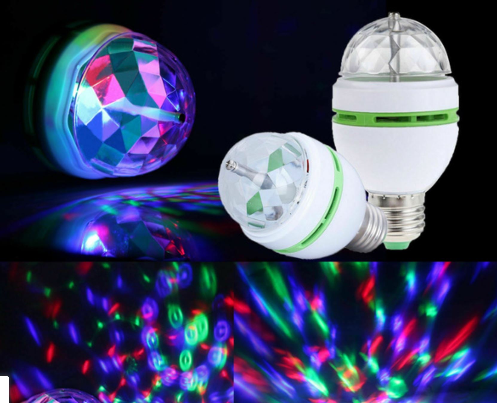 Ranpo Lighting LED Rotating Disco Bulb RGB 제품사진 #1