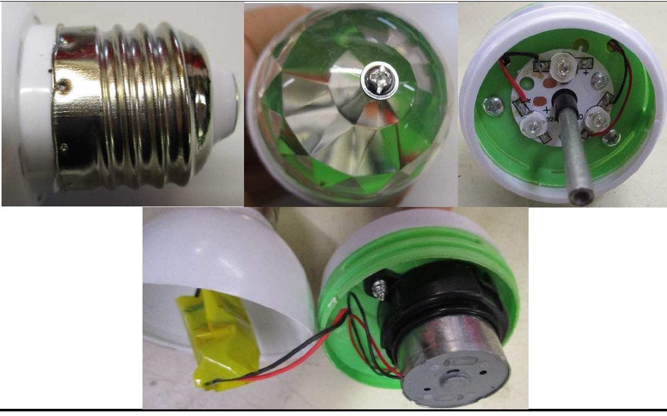 Ranpo Lighting LED Rotating Disco Bulb RGB 제품사진 #2