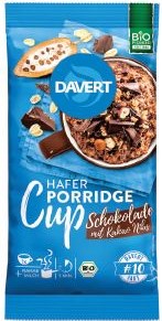 DAVERT Porridge Cup Schokolade mit Kakao Nibs 제품사진 #1