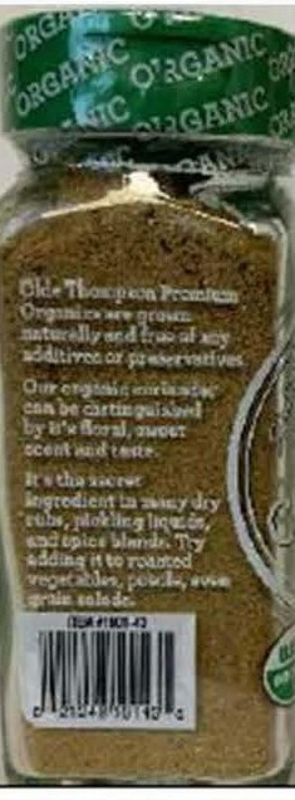 Olde Thompson Organic Ground Coriander 제품사진 #3