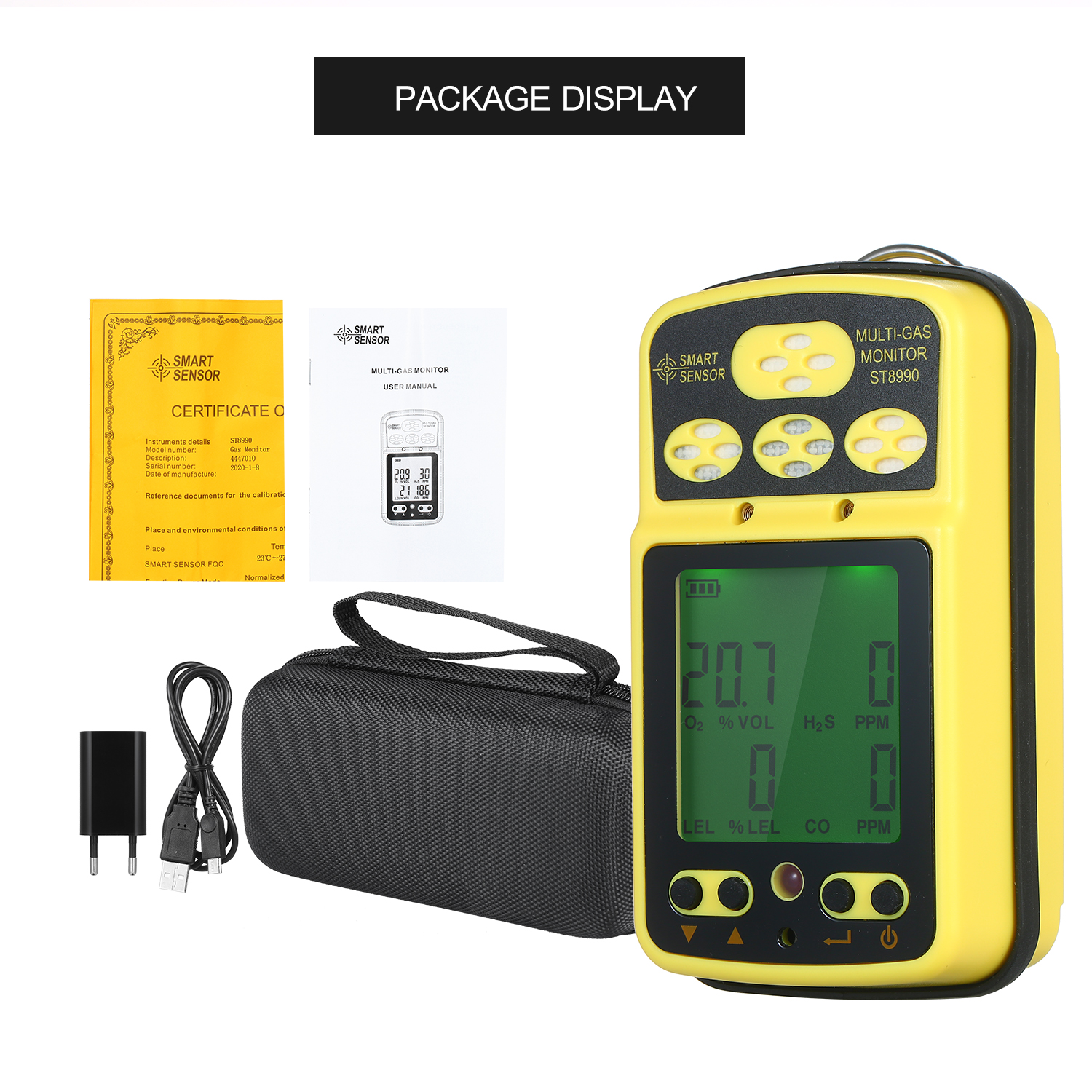 Smart Sensor ST8990 Multi Gas Monitor 제품사진 #3