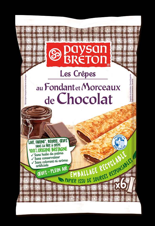 Paysant Breton Les crepes au Fondant et morceaux de Chocolat X6 제품사진 #1