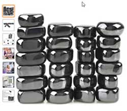 SpaceCare Hematite Magnetic Stone set (25 piece set of hematite stones) 제품사진 #1