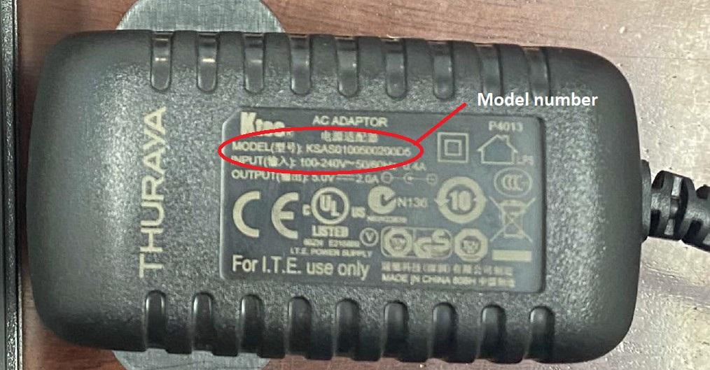Thuraya Satellite Phone AC Apdaptor 제품사진 #1