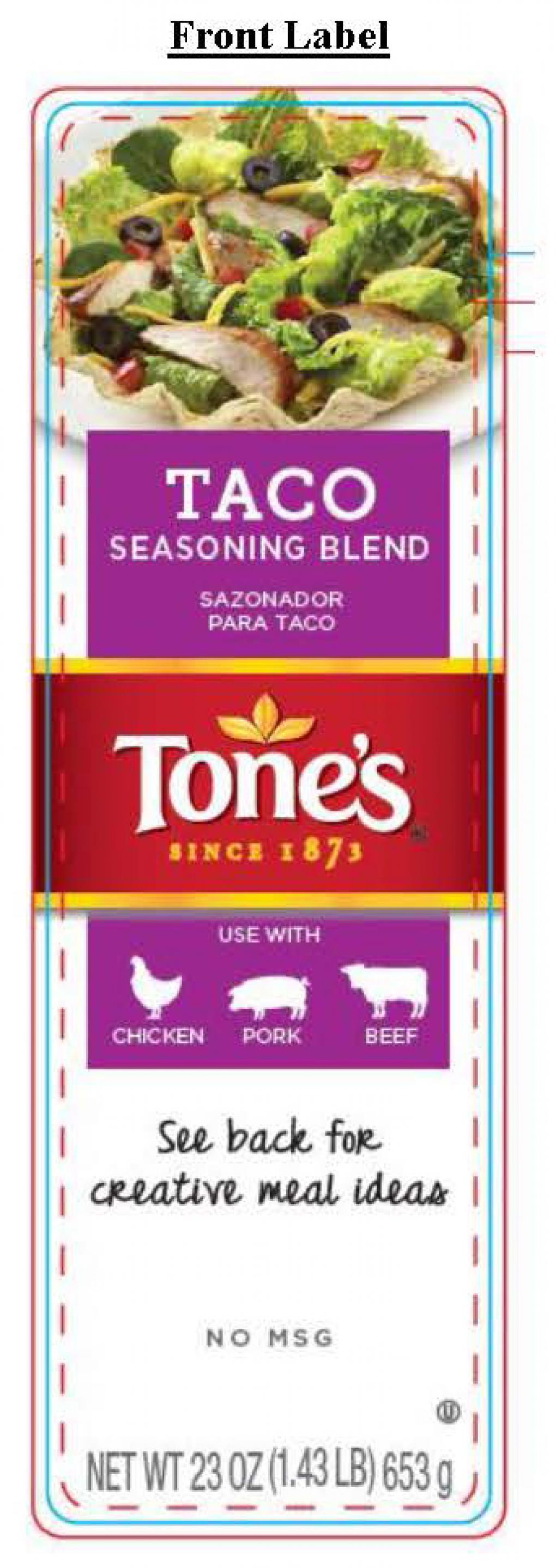Tone's Taco Seasoning Blend 제품사진 #1