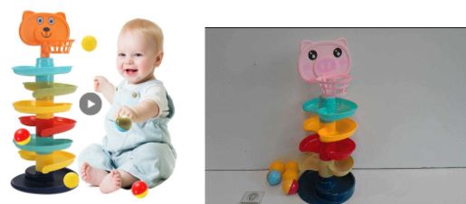 Rolling Ball Pile Rattles Tower Puzzle 제품사진 #1