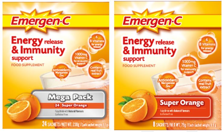 Emergen-C Energy Release & Immunity Support Mega pack 24 Sachets 제품사진 #1