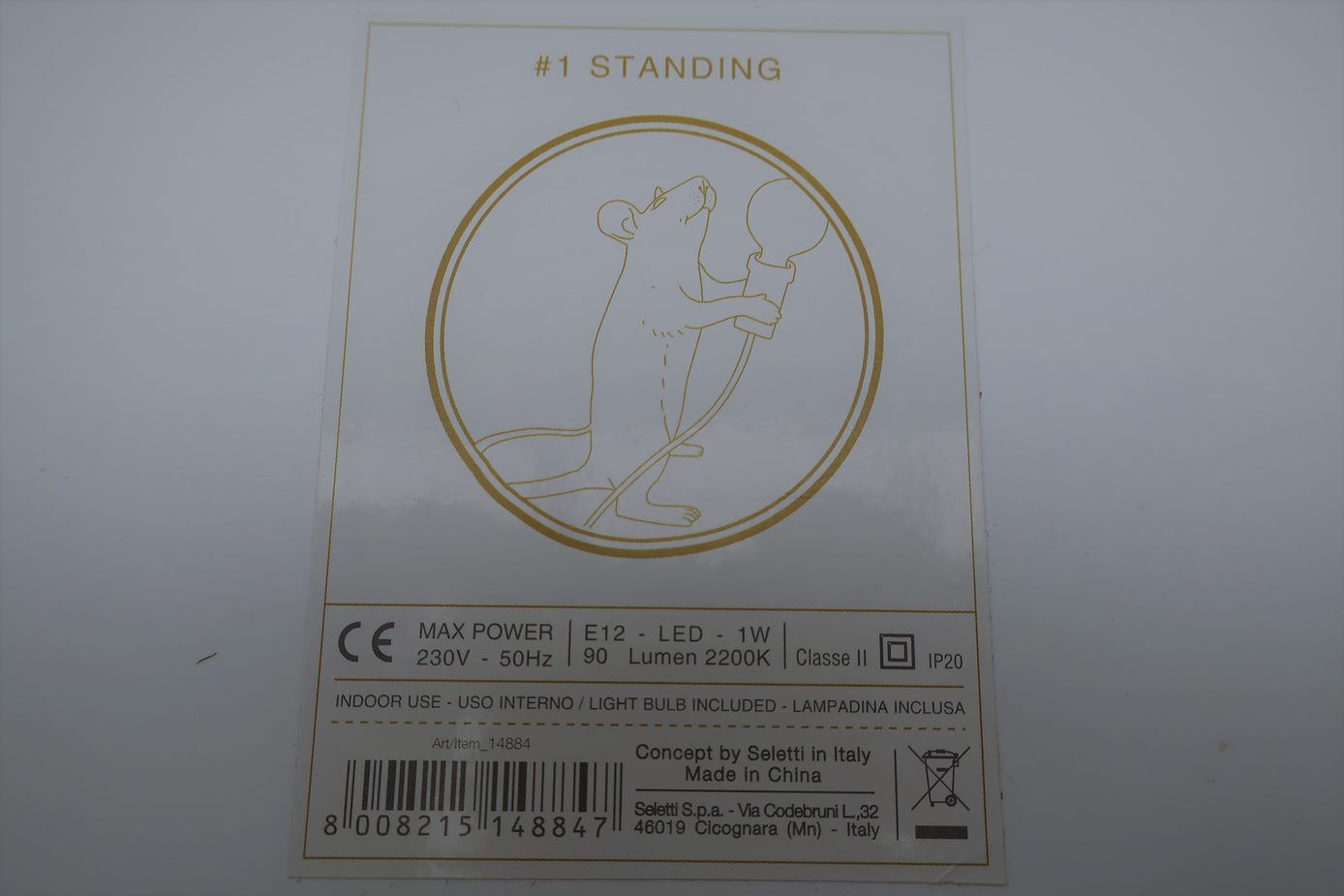 SELETTI Table luminaire with LED lamp 제품사진 #1