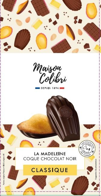 MAISON COLIBRI Madeleine coque chocolat noir Classique (클래식 다크 초콜릿 마들렌) 제품사진 #1