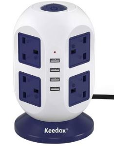 Keedox Eight-Socket Tower Power Strip 제품사진 #1