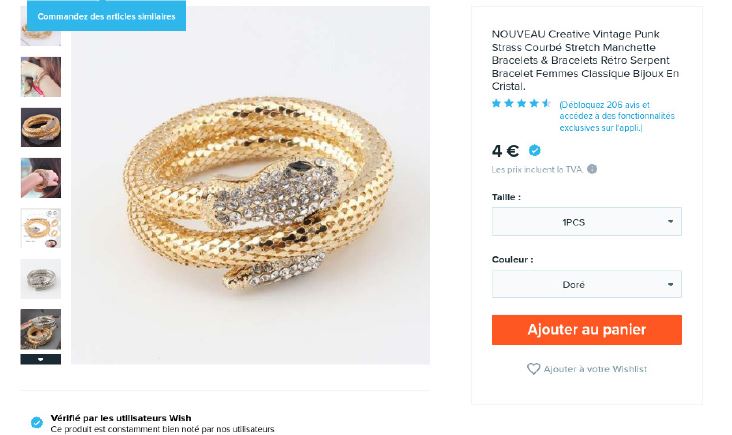 Creative Vintage Punk Strass Courbe Stretch Manchette Bracelets & Bracelets Retro Serpent bracelet 제품사진 #1