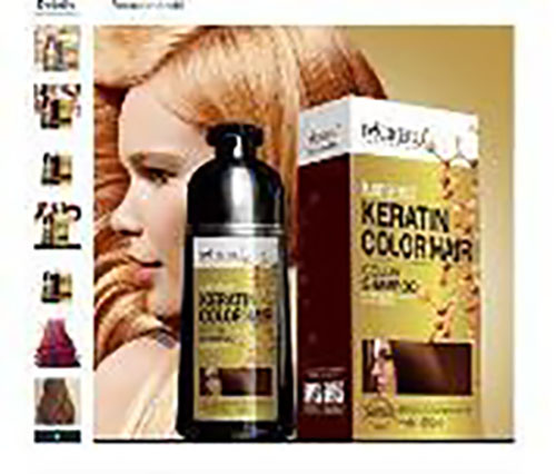 MOKERU Color shampoo-keratin color hair- Black 제품사진 #1