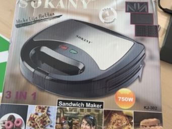 Sokany 750 W 3-in-1 Multi-functional Waffle Maker 제품사진 #1