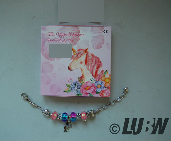 Hicarer Glitzerndes Einhorn-Armband-Halsketten-Set mit glitzernden Kristallen, mit Grußkarte, Geschenkbox 제품사진 #1