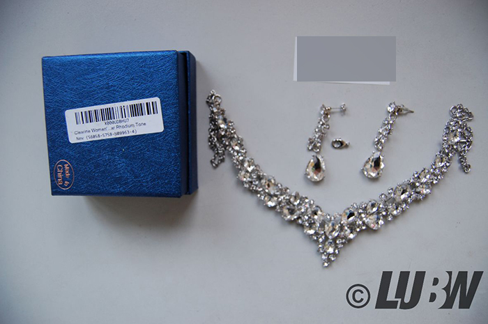 Clearine Damen Hochzeit Braut Osterreichen Kristall Tropfen Cluster Statement Halskette DangleOhrri. 제품사진 #3