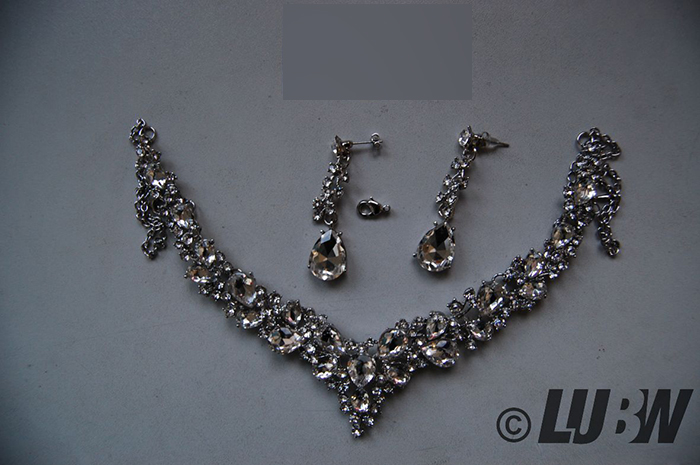 Clearine Damen Hochzeit Braut Osterreichen Kristall Tropfen Cluster Statement Halskette DangleOhrri. 제품사진 #4