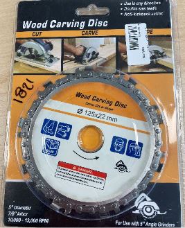 ATO 4/5 Inch Angle Grinder Chain Disc Wood Slotting Saw Blade Wood Carving Disc Carve Cut Shape 제품사진 #1