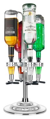 Final Touch LED Bar Caddy Four Bottle Spirit Dispenser 제품사진 #1
