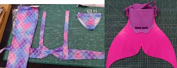 New Girls Mermaid Tails Kids Swimsuit Costumes 제품사진 #1